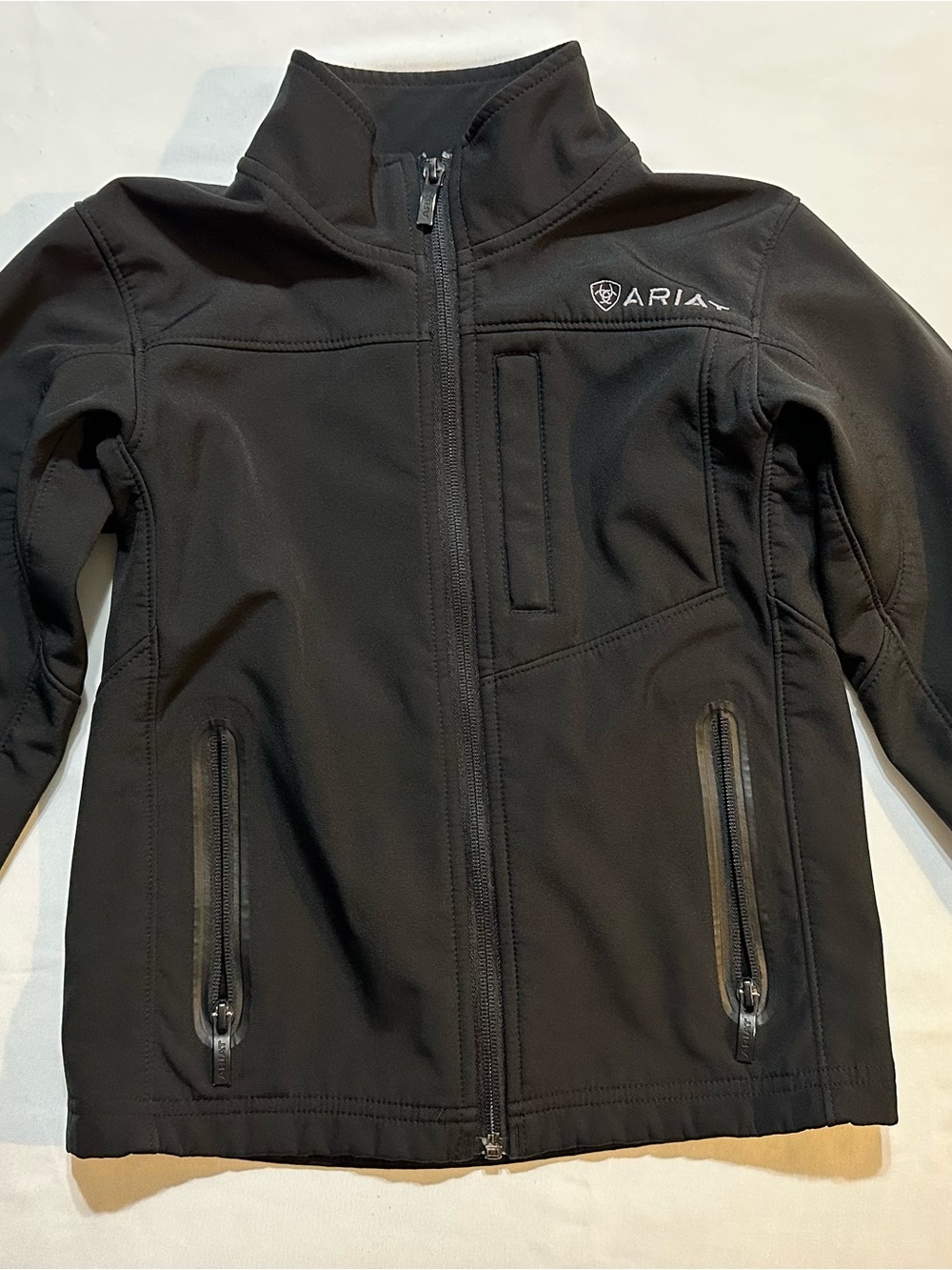 Ariat Black Softshell Jacket Boys Size XS 7
